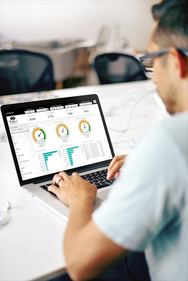 Proc-i dashboard on a MacBook Pro